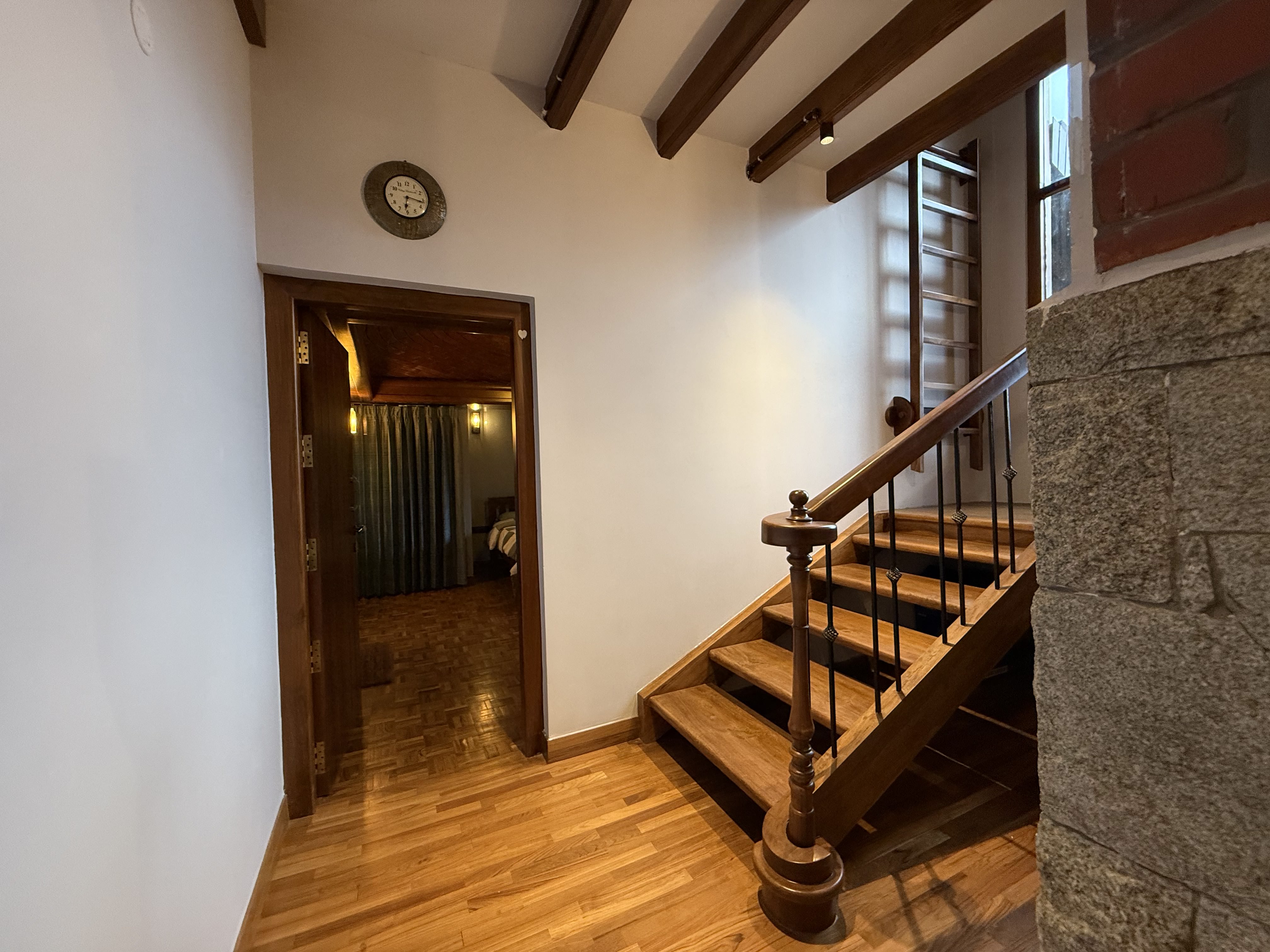 Heritage wooden ceiling beam detail
